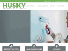 Tablet Screenshot of huskymaintenance.com